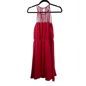 Elegant Pinkish Peach Halter Dress Size Small by  Ya Los Angeles